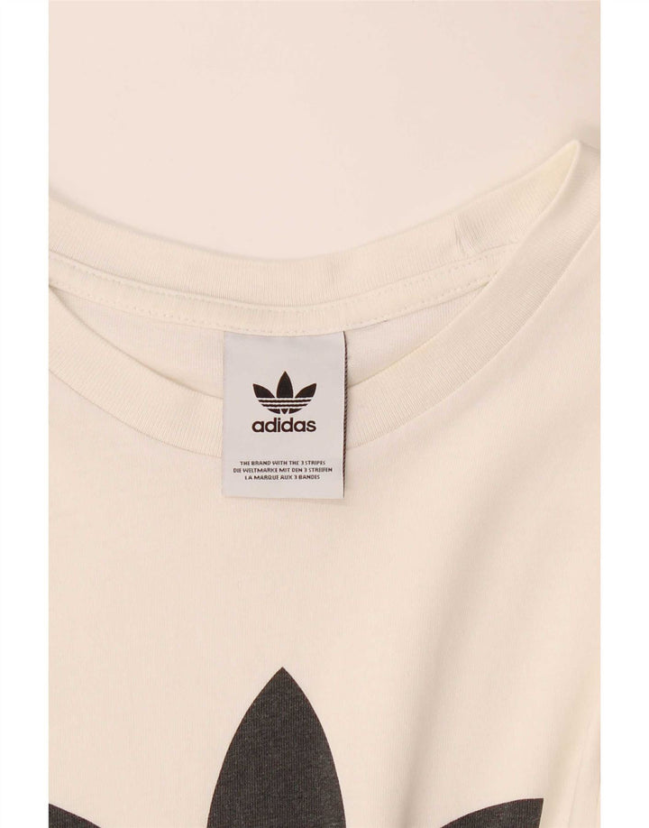 Maglietta grafica da uomo Adidas Top bianca media