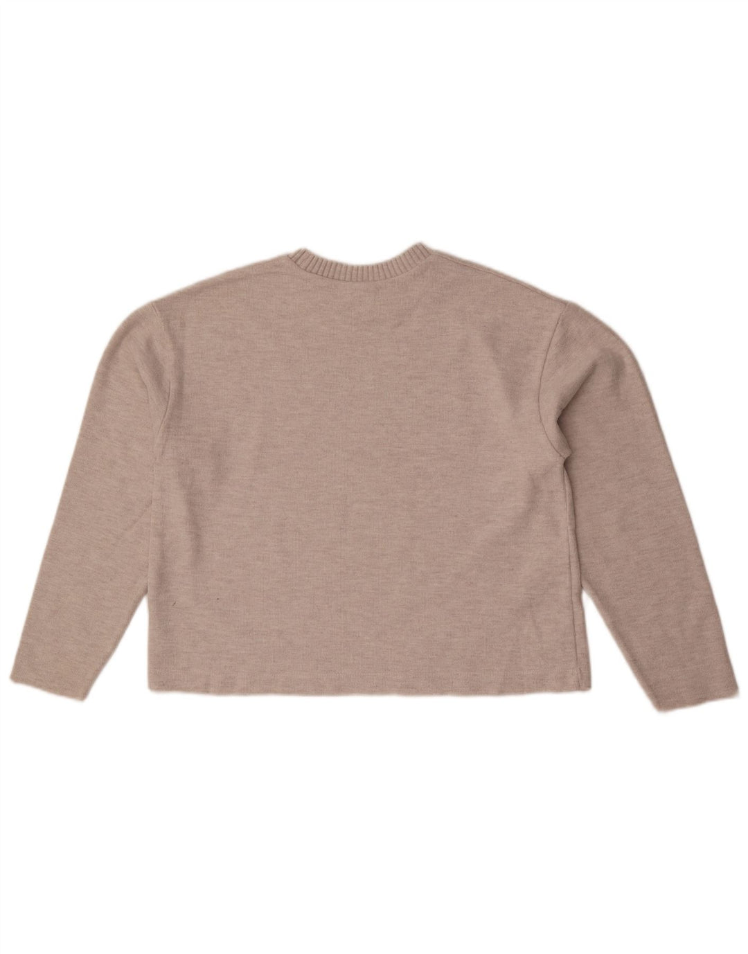 Top corto in camicetta corta da donna Zara UK 14 beige medio