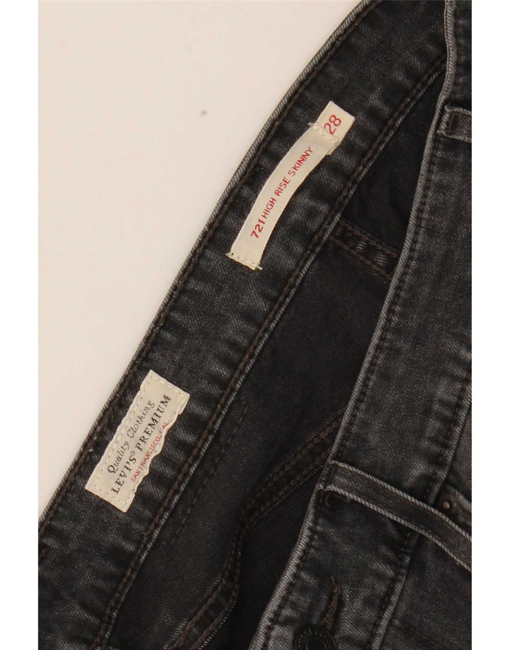 Jeans skinny a vita alta Levi's 721 da donna W28 L29 Grigi