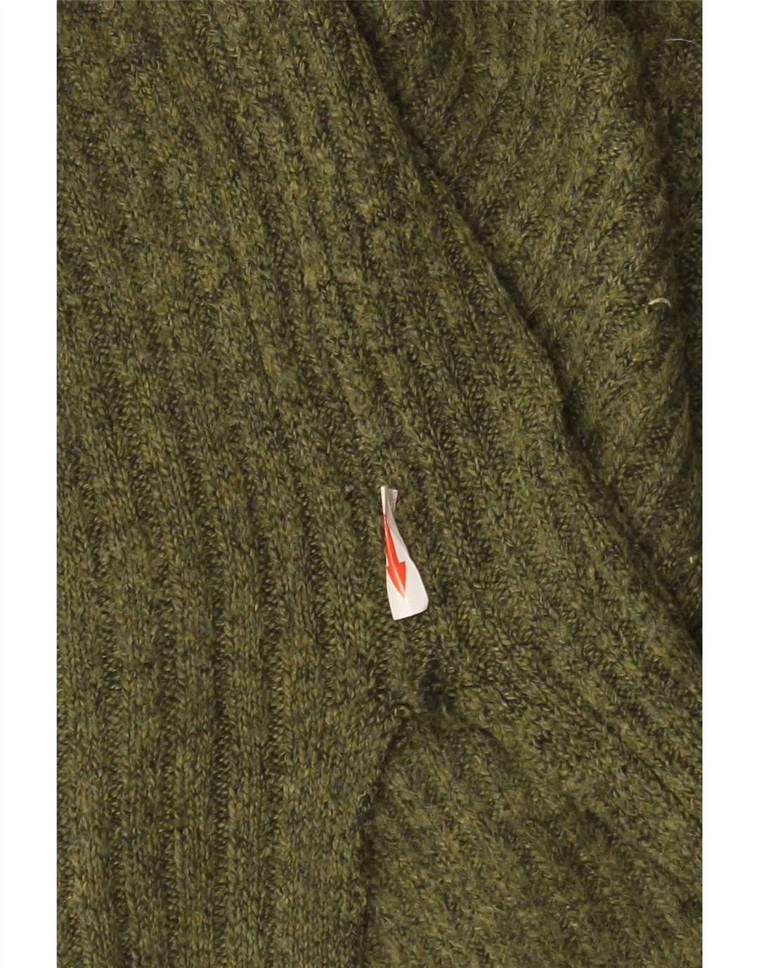 Maglione da uomo Marks & Spencer con zip e collo grande in acrilico verde