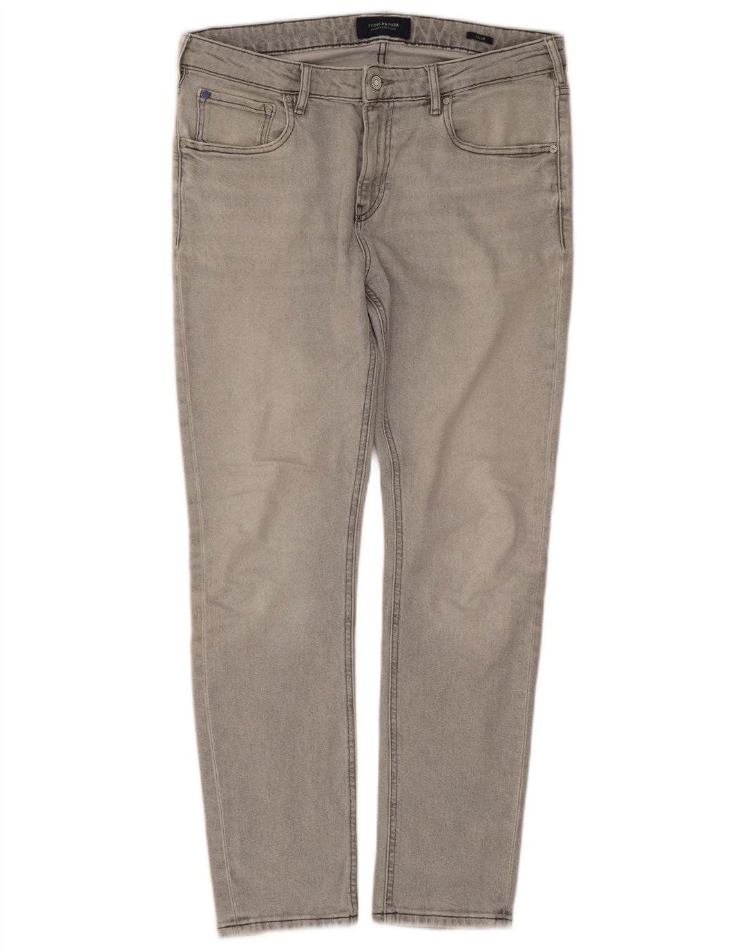 Jeans slim da uomo Scotch & Soda W34 L30 cotone grigio