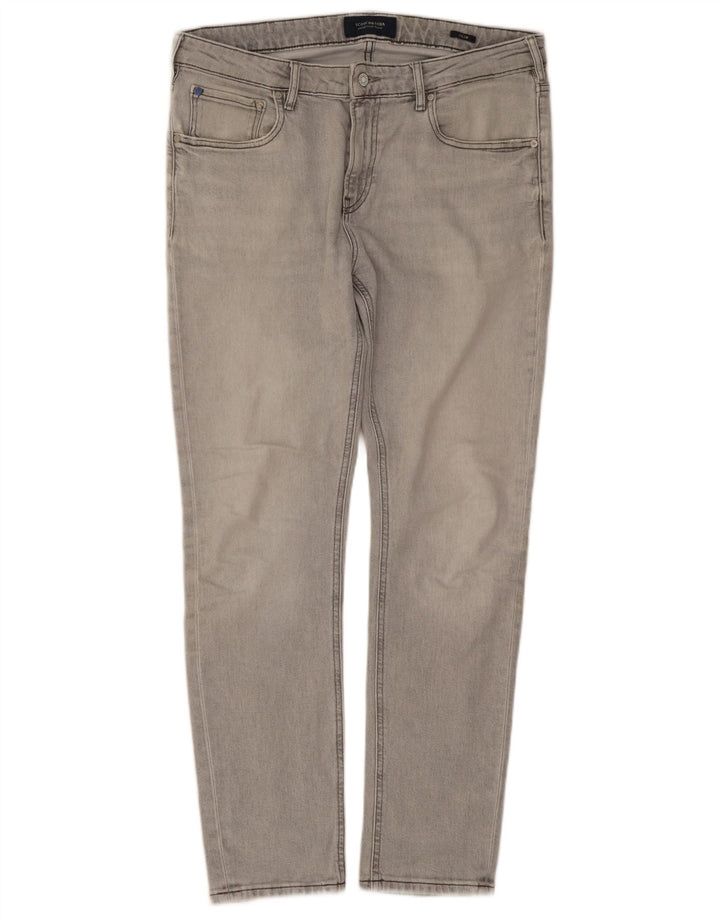 Jeans slim da uomo Scotch & Soda W34 L30 cotone grigio