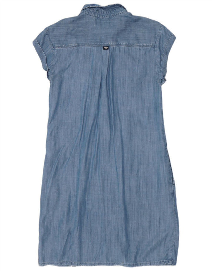 Abito in denim da donna SUPERDRY UK 10 piccolo Lyocell blu