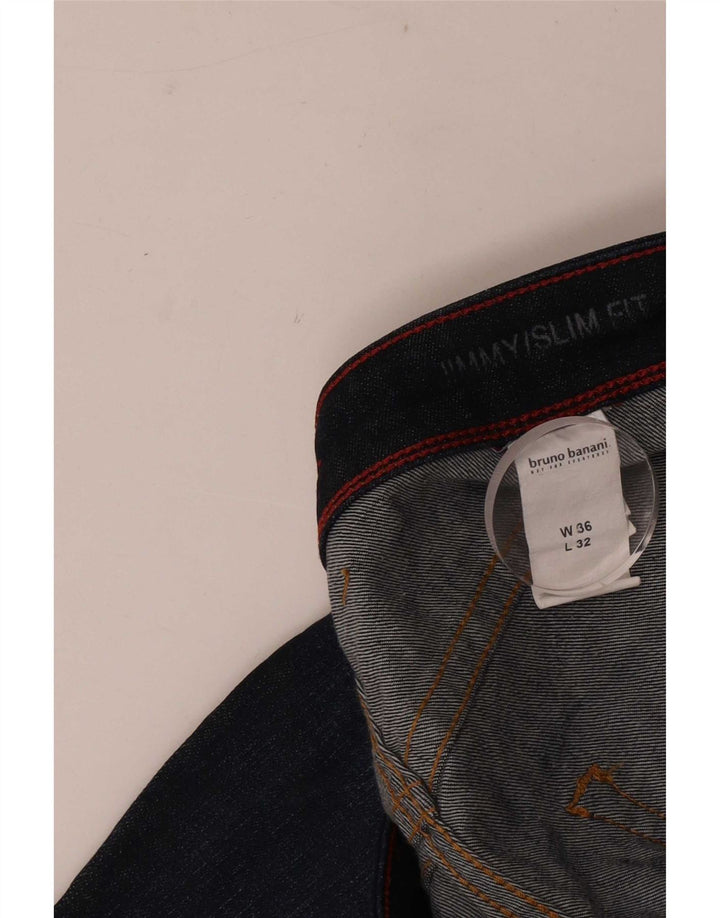 Jeans slim da uomo Bruno Banani W36 L32 cotone blu navy