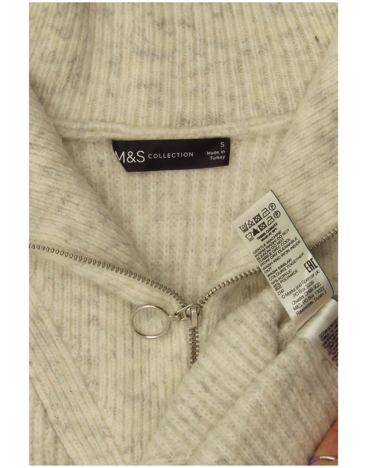 Canotta oversize da donna Marks & Spencer UK 10 piccola grigia chiazzata