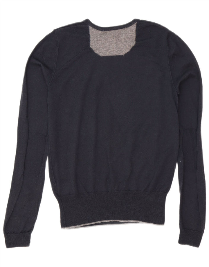 Liu Jo Uomo Maglione Girocollo Maglione Piccolo Blu Navy Lana