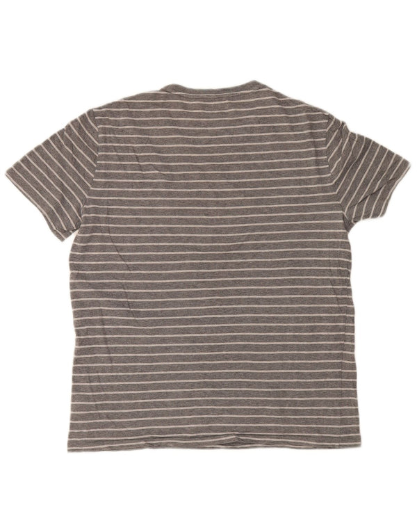 Polo Ralph Lauren T-shirt da uomo Top in cotone a righe grigio medio