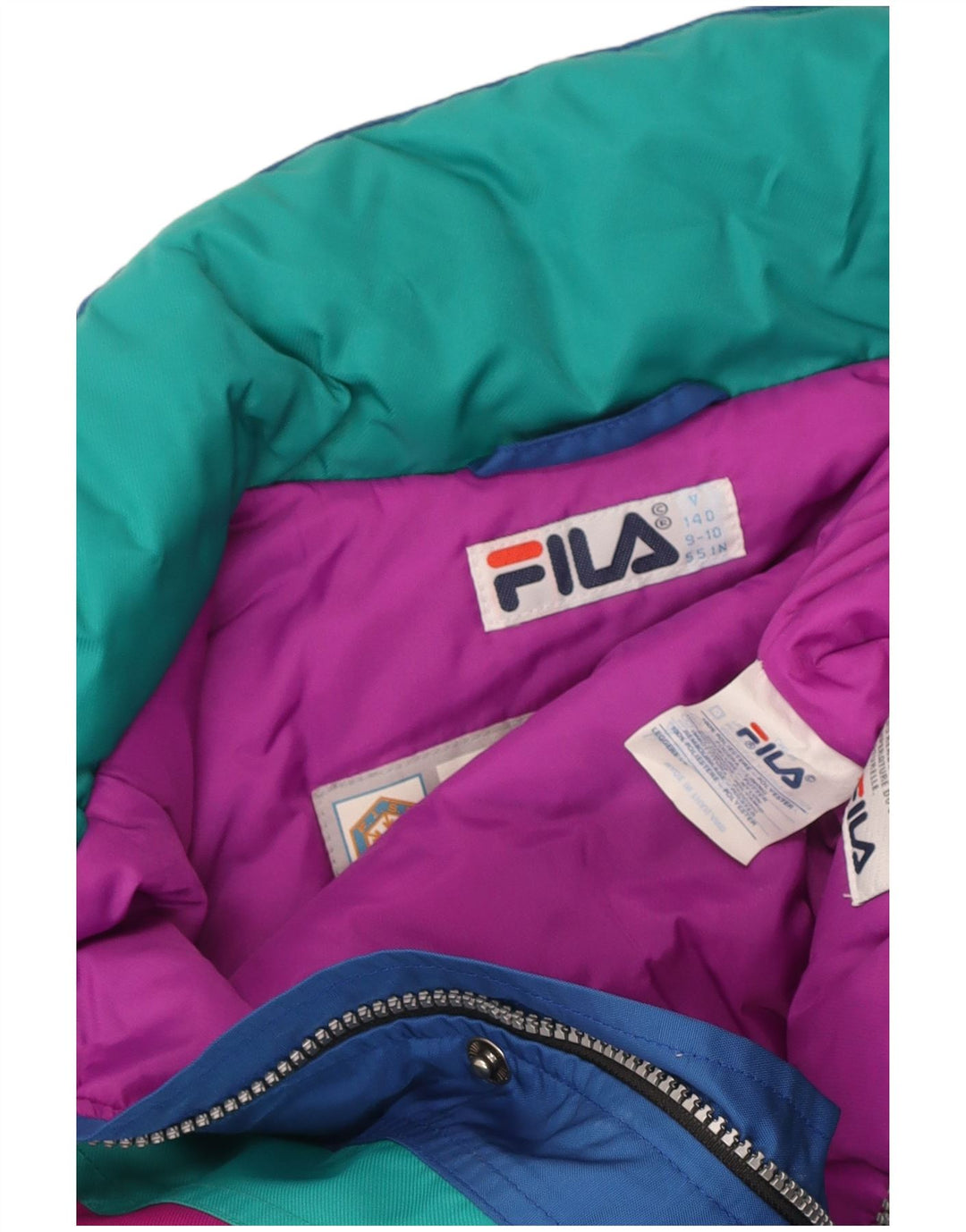 Tuta da sci Fila bambino 9-10 anni Blu Colourblock Poliestere