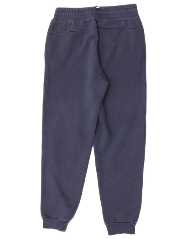 Pantaloni da tuta da ragazzo Puma Joggers 11-12 anni in cotone blu navy