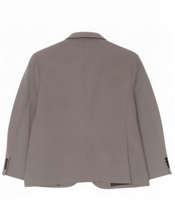 Giacca blazer a 2 bottoni Marks & Spencer da uomo UK 48 2XL Poliammide grigia