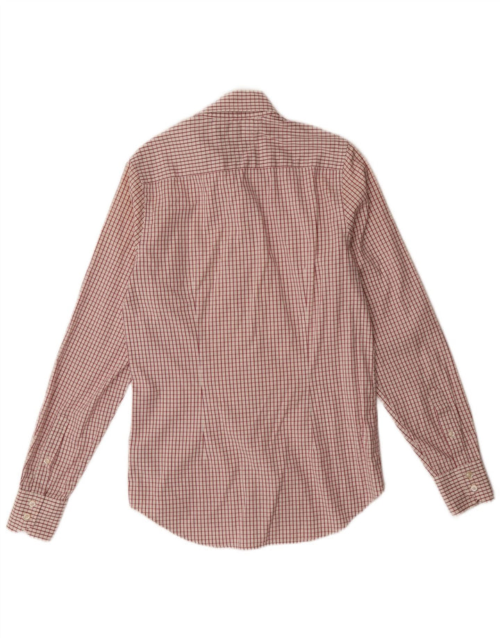 Camicia da uomo Tommy Hilfiger in cotone a quadri rossi piccoli