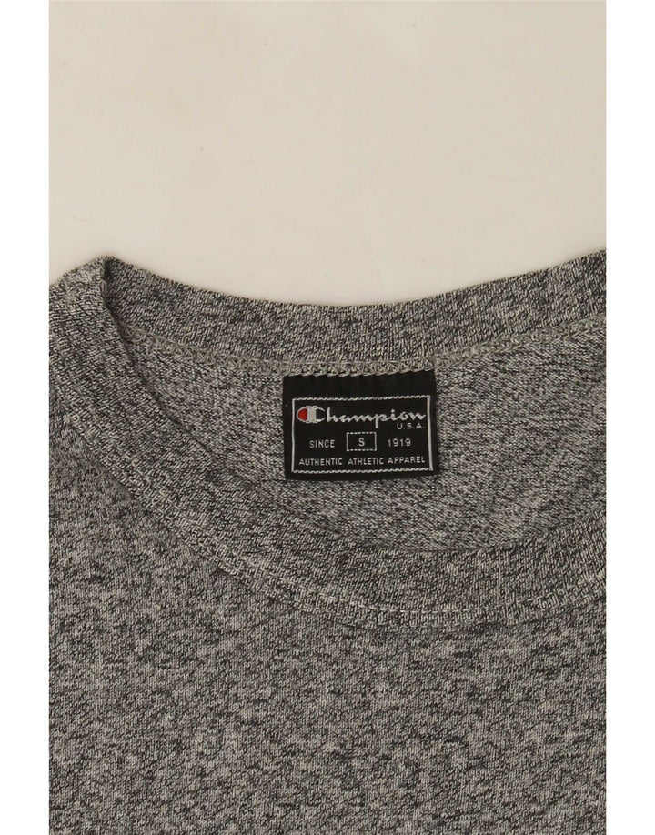 T-shirt grafica da uomo CHAMPION Top piccola grigia chiazzata