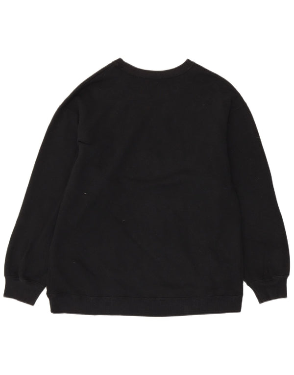 Felpa Hollister da uomo, maglione piccolo, cotone nero