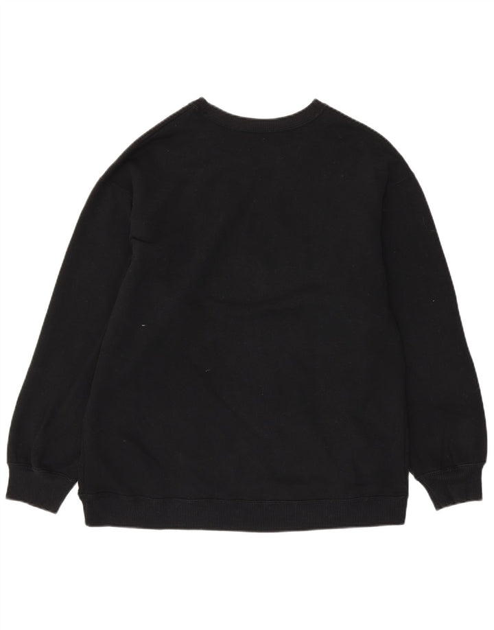 Felpa Hollister da uomo, maglione piccolo, cotone nero