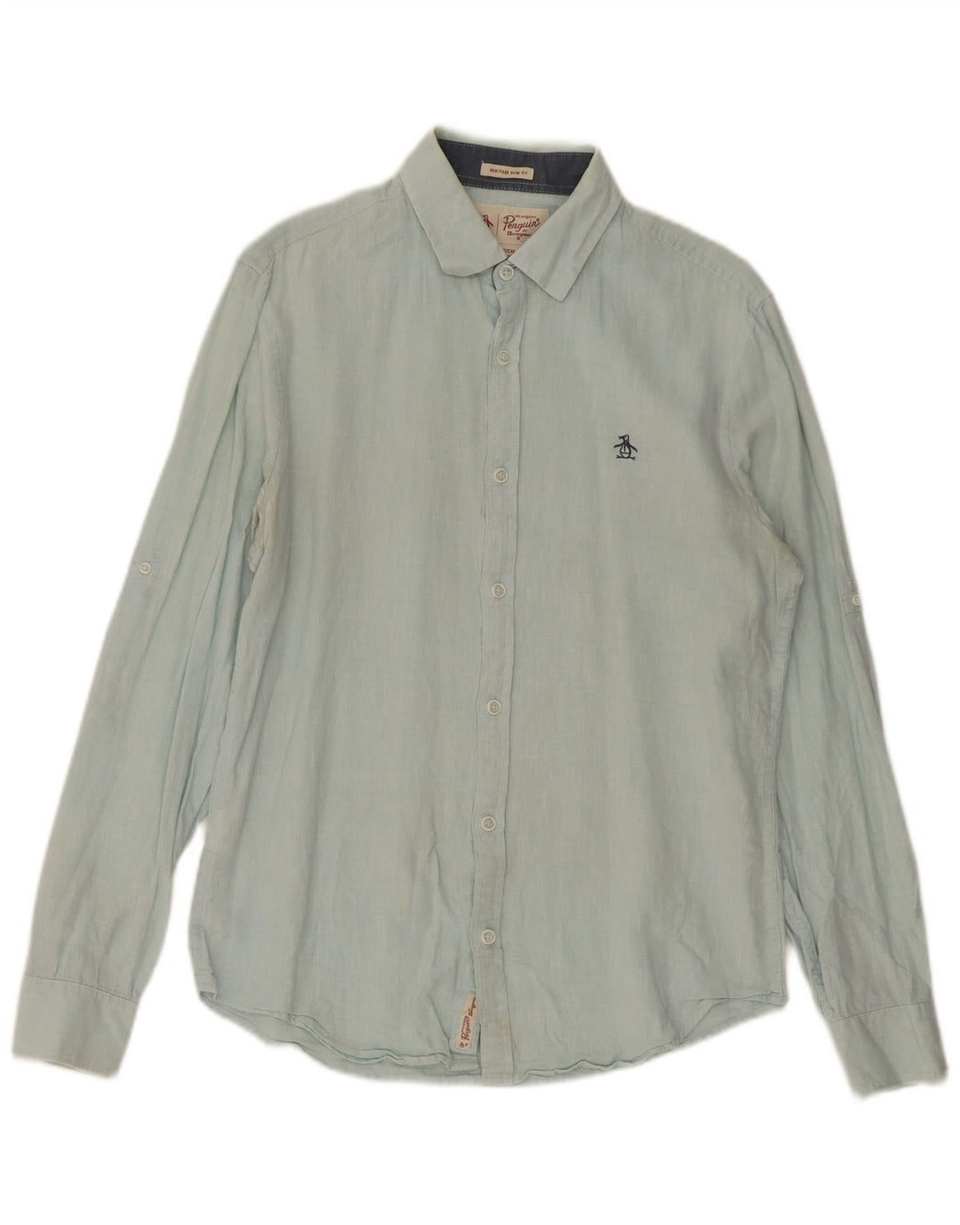 Camicia Penguin Heritage da uomo slim fit piccola blu