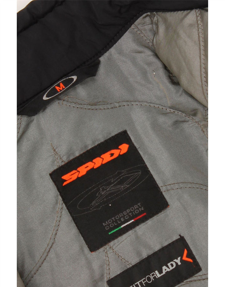 Giacca Spidi Motorstyle Racer da donna UK 14 Medium Nero Poliestere
