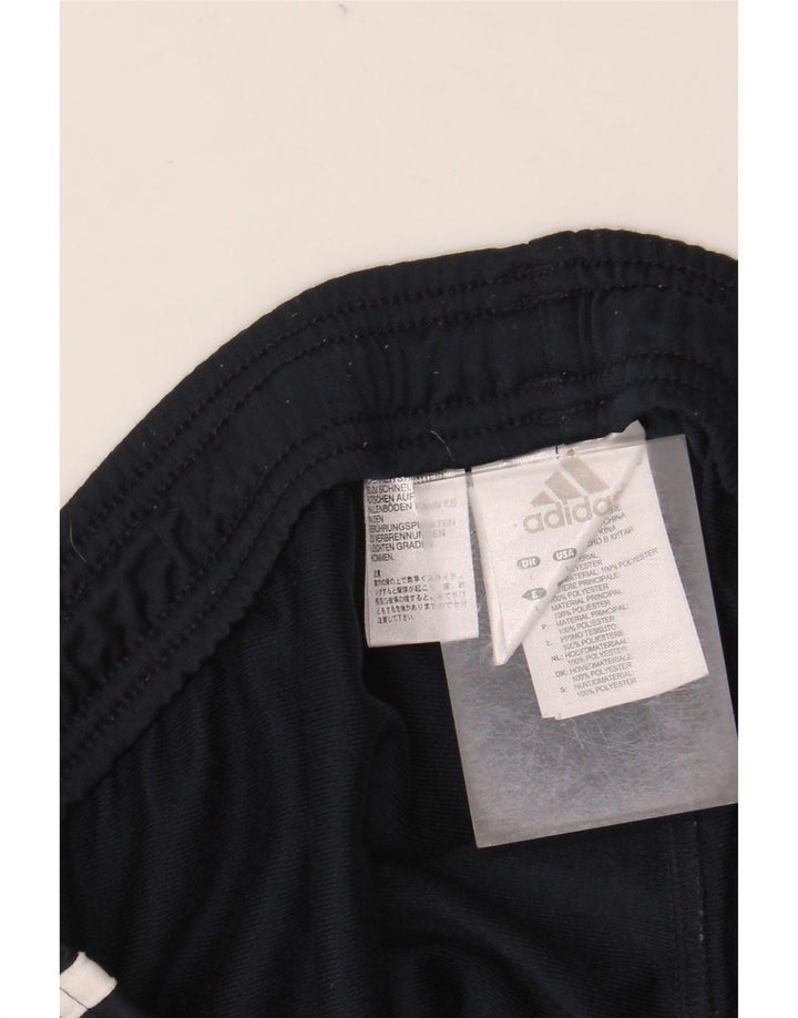 Pantaloni da tuta da uomo ADIDAS grandi in poliestere blu navy