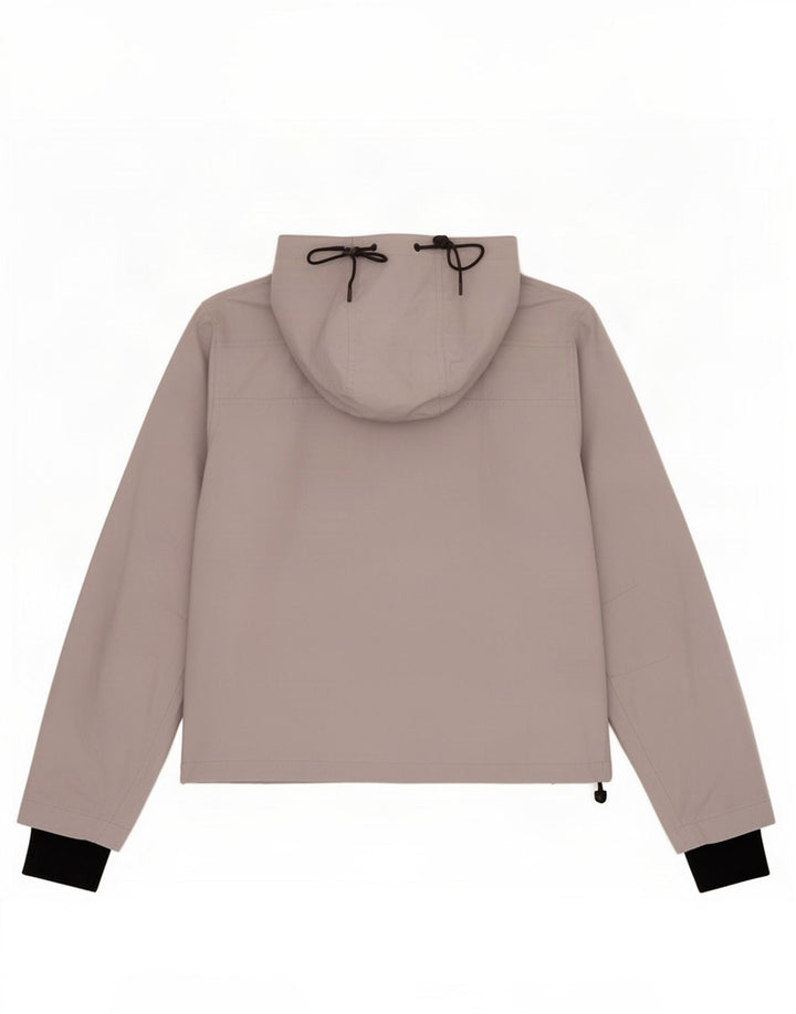 Giacca antipioggia da donna con cappuccio Superdry UK 12 Poliestere grigio medio