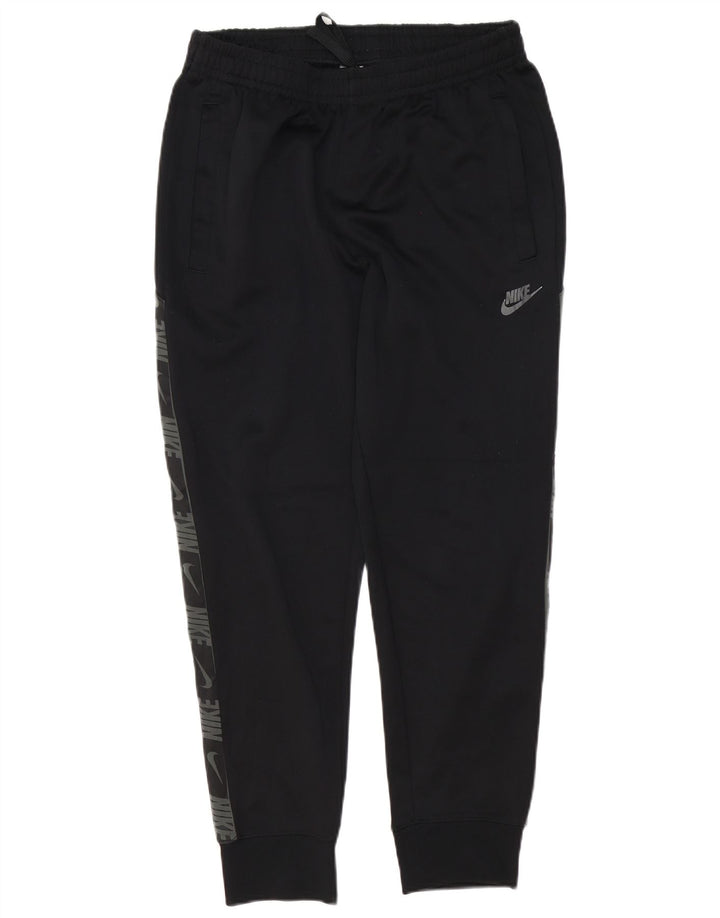 Pantaloni da tuta con grafica Nike da uomo, pantaloni da jogging, poliestere nero medio