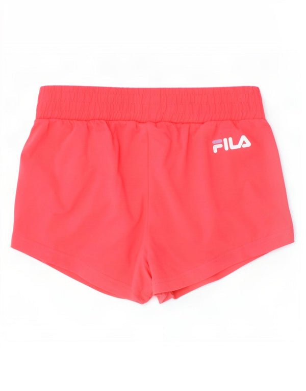 Pantaloncini sportivi grafici per ragazze Fila 11-12 anni in cotone color block rosa
