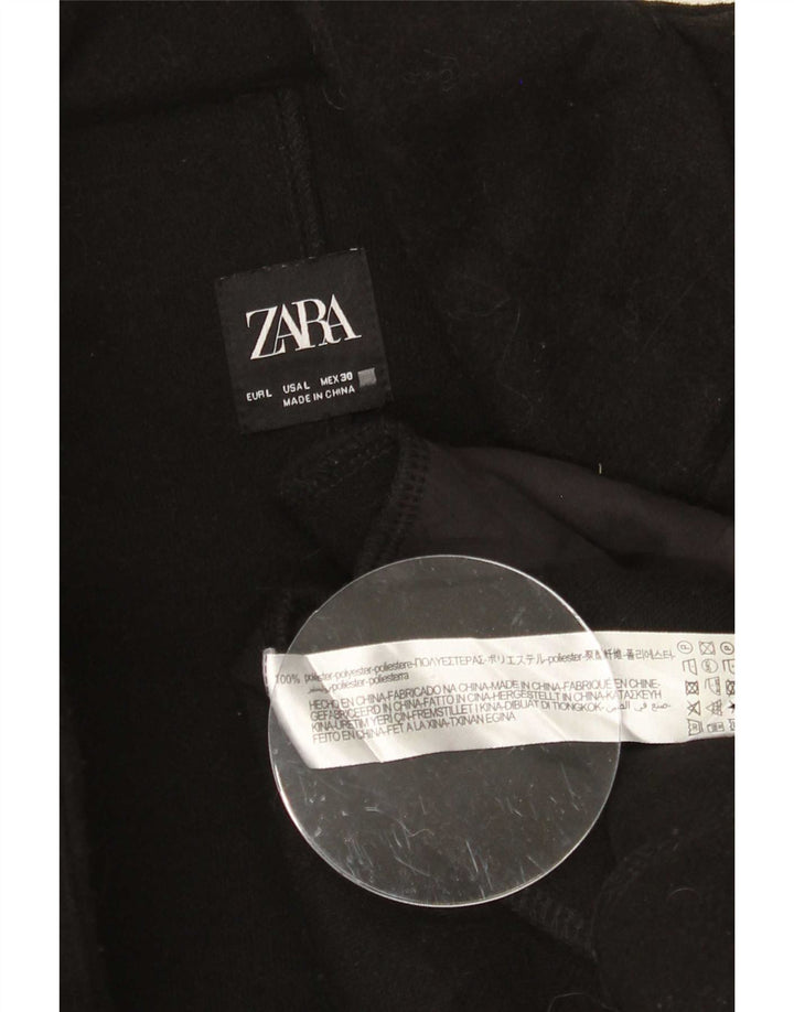 Soprabito da donna Zara UK 16 grande poliestere nero