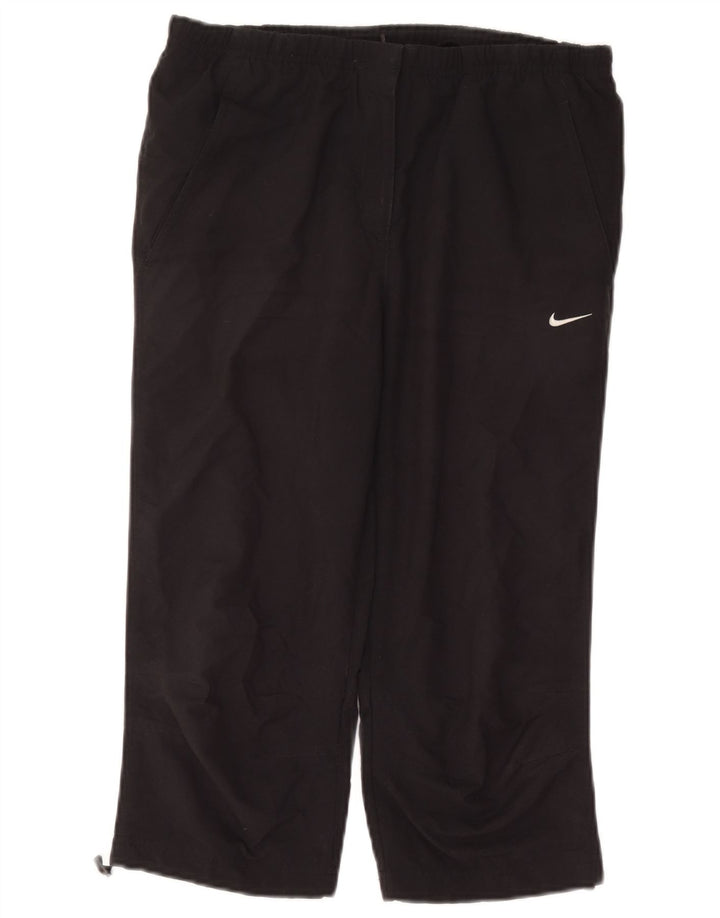 Pantaloni della tuta Nike Capri da donna UK 8/10 piccoli neri
