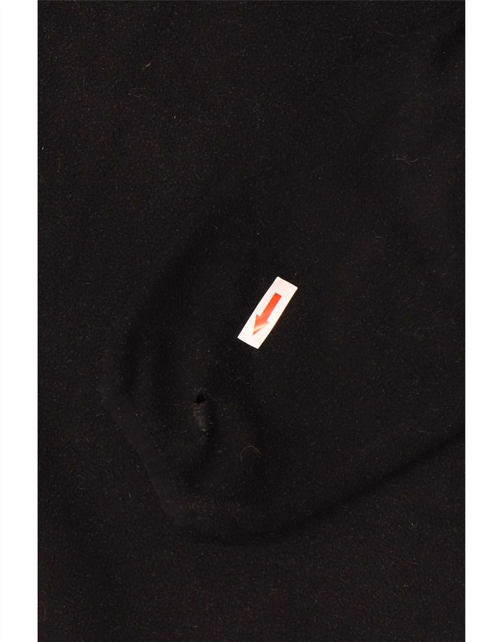 Maglione in pile da uomo Canterbury con collo con zip, poliestere nero medio