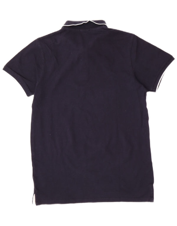 Polo da uomo slim fit Liu Jo grande in cotone blu navy