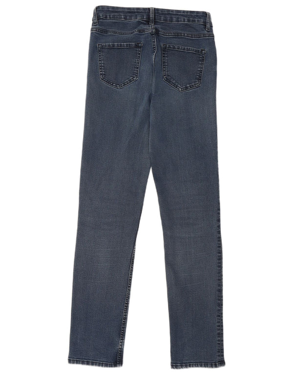 Jeans dritti Marks & Spencer da donna The Sienna UK 10 piccoli W28 L29 blu