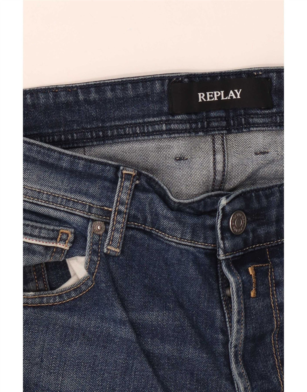 Replay Jeans dritti Grover da uomo W34 L32 Blu
