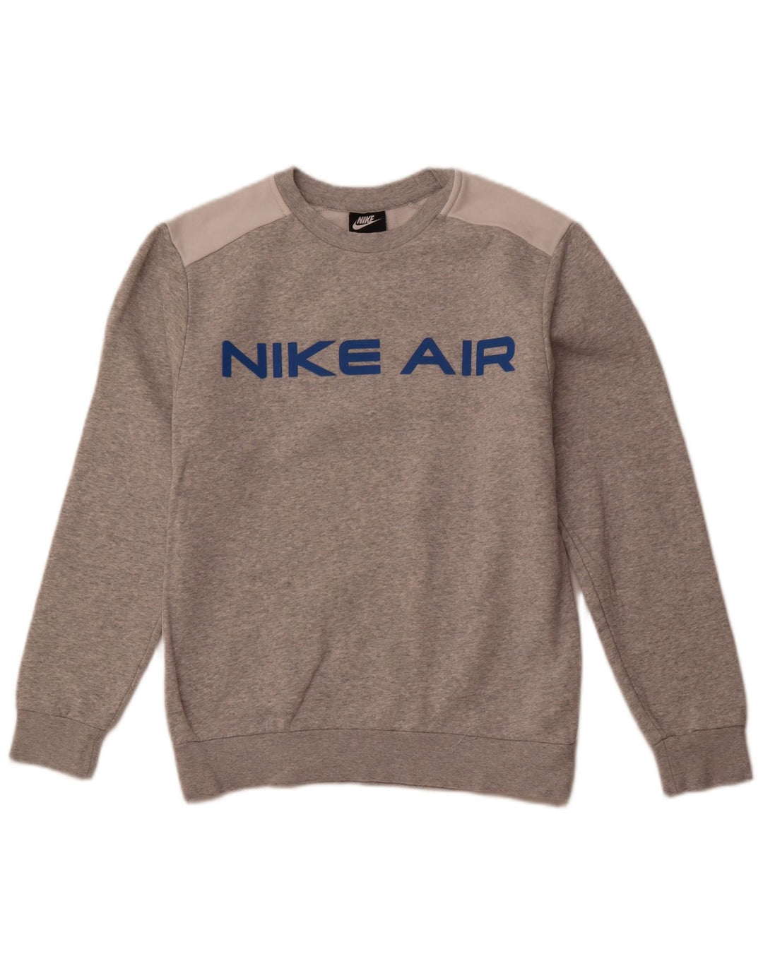 NIKE Felpa con grafica da uomo Maglione piccolo in cotone color block grigio