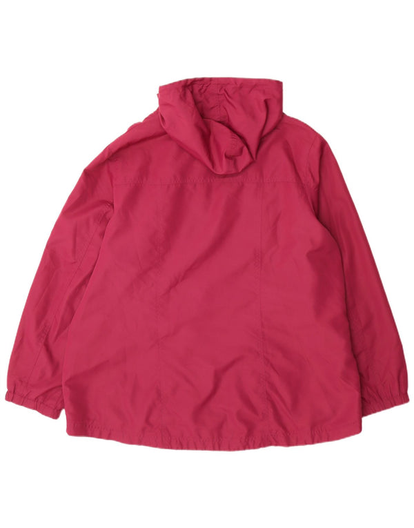 Giacca antipioggia con cappuccio grafica da donna Kangaroos UK 22 3XL Poliestere bordeaux