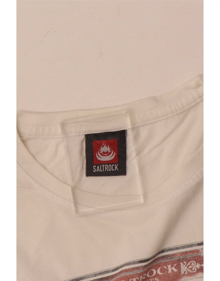T-shirt grafica da uomo Saltrock Top bianco medio