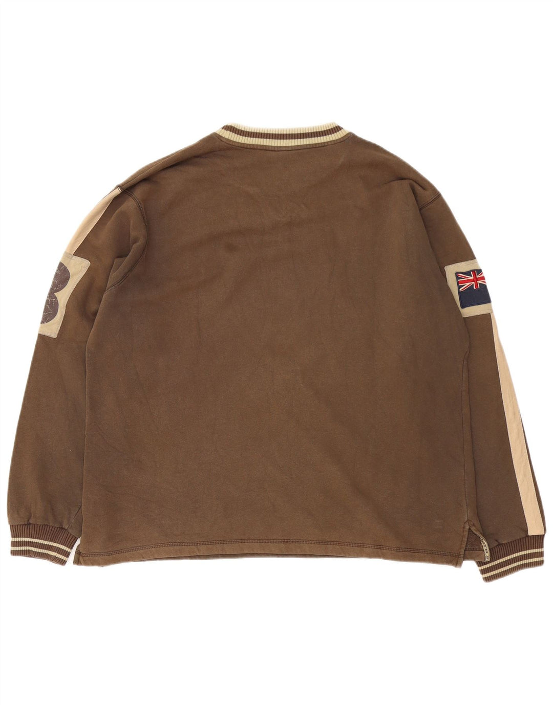Felpa grafica da uomo North Sails Maglione XL Cotone color block marrone