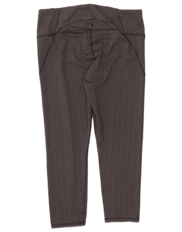 UNDER ARMOUR Leggings corti da donna slim fit UK 18 XL Grigio geometrico