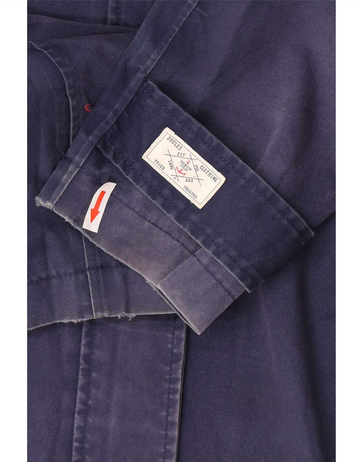 Giacca antipioggia con cappuccio da donna Joules UK 12 medio cotone blu navy