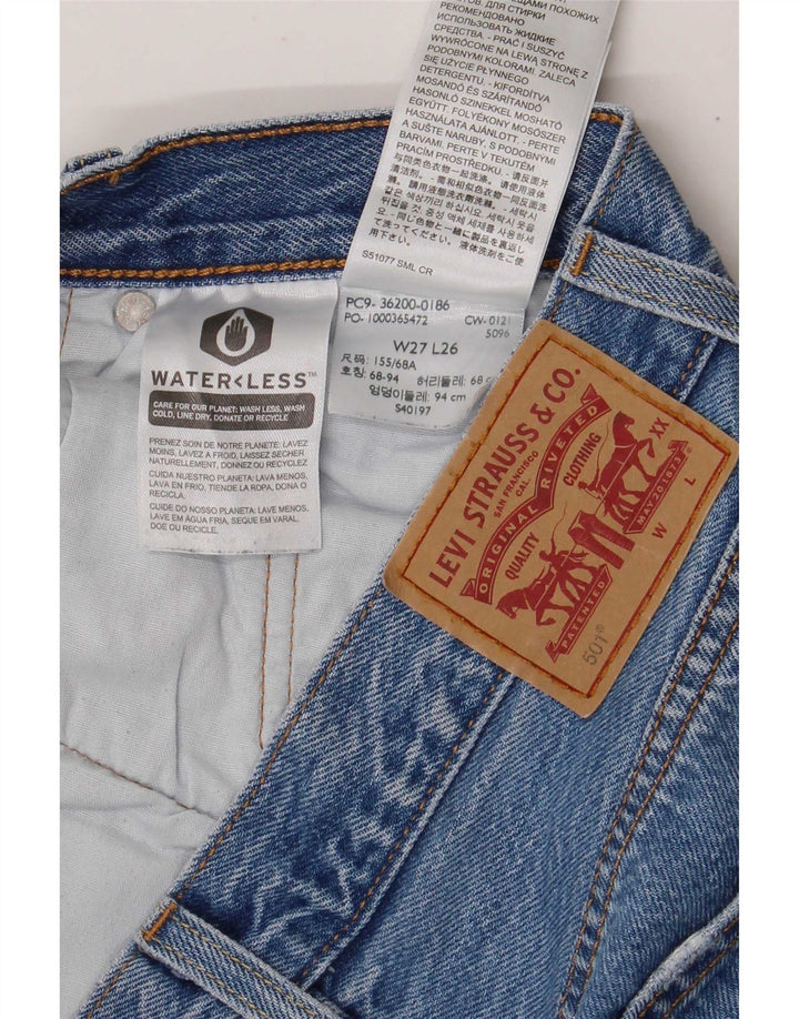 Jeans dritti Levi's 501 da donna W27 L26 cotone blu