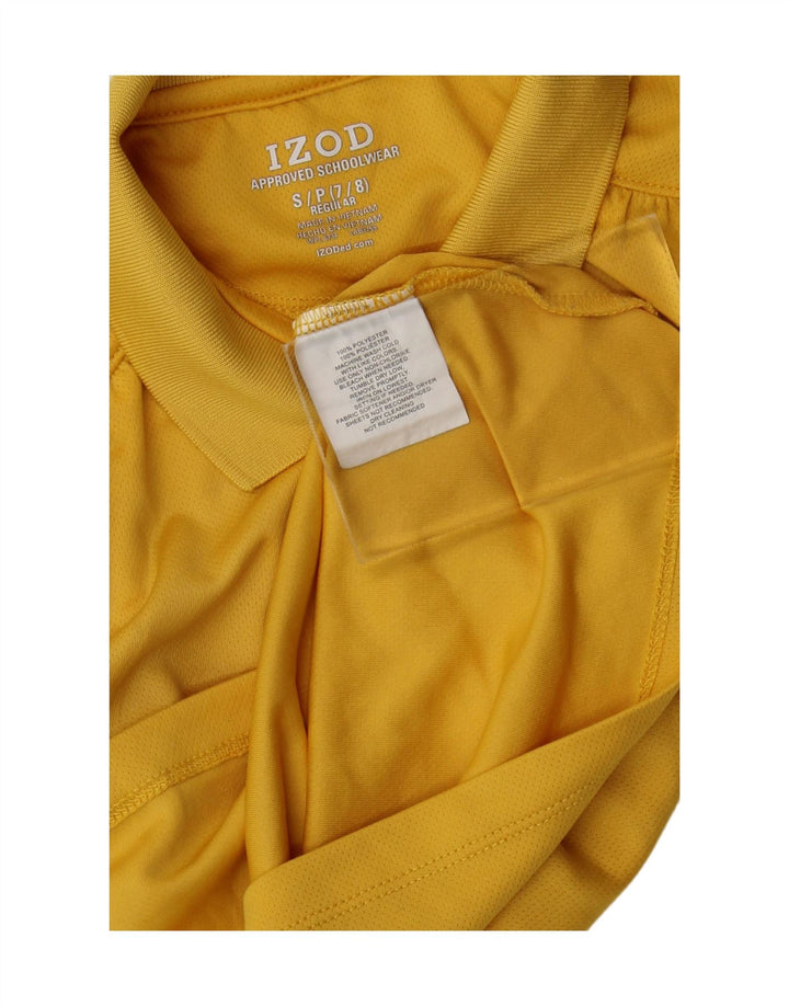 IZOD Girls Regular Polo Shirt 7-8 Years Small Yellow Polyester Vintage Izod and Second-Hand Izod from Messina Hembry 