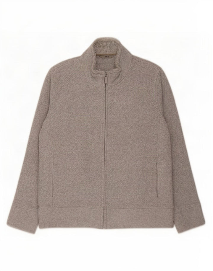 Giacca in pile da donna Marks & Spencer UK 16 grande poliestere grigio
