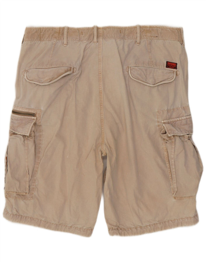 Pantaloncini cargo da uomo Superdry W36 Large Beige Cotton