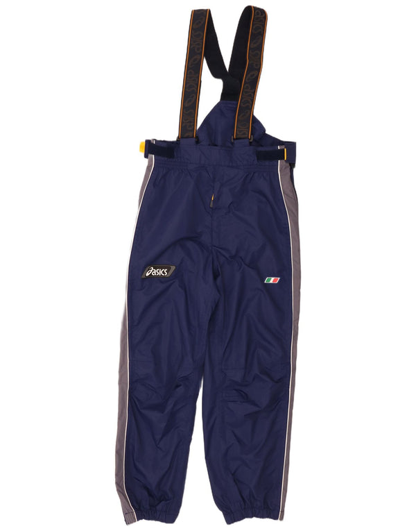 Pantaloni impermeabili Asics Italia Graphic da uomo, grandi, blu navy, color block