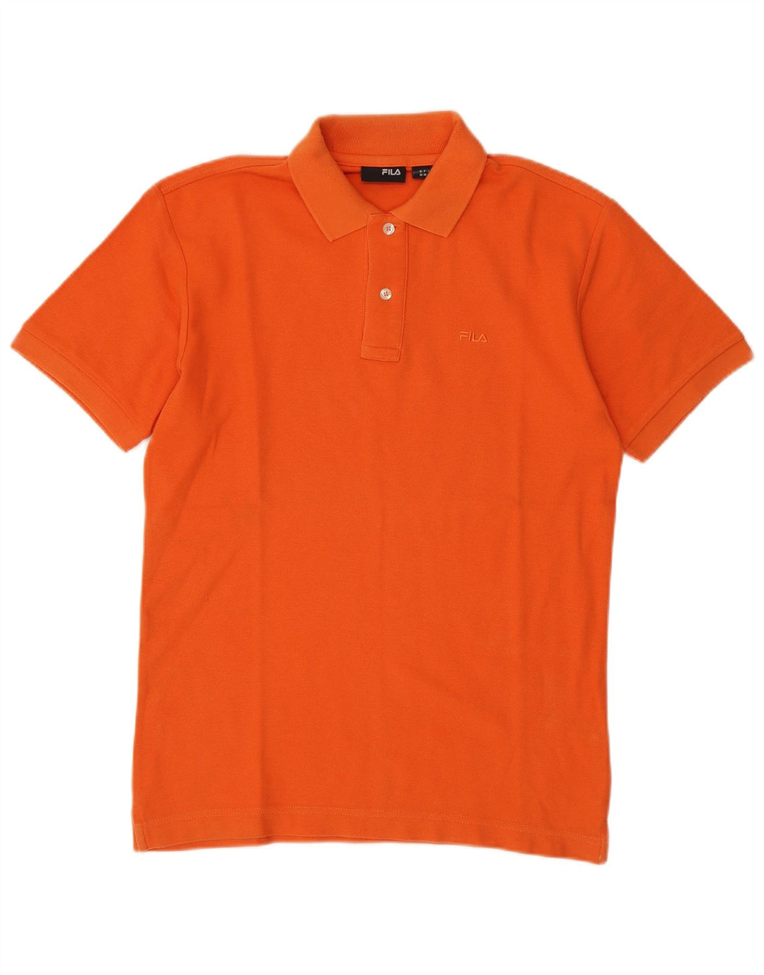 Polo da uomo Fila Small in cotone arancione