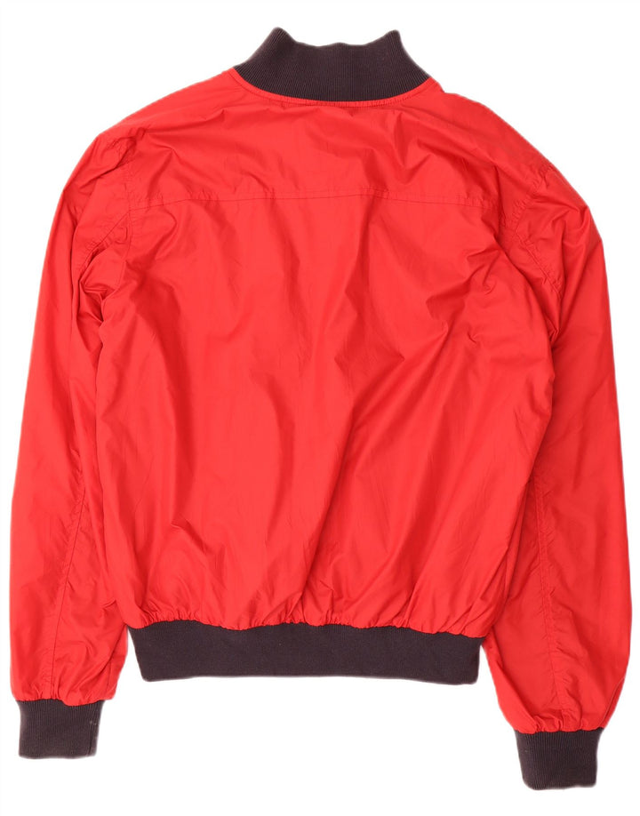 WOOLRICH Giacca bomber reversibile da uomo UK 40 Large Red Nylon