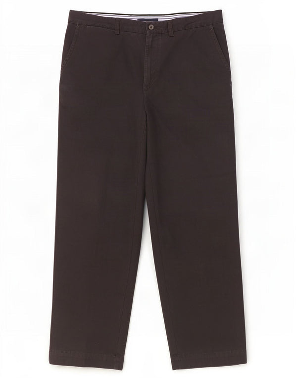 Pantaloni chino dritti da uomo Tommy Hilfiger W34 L30 cotone nero