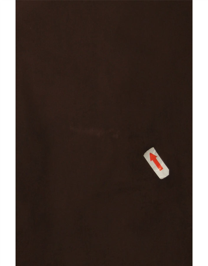 Blauer Giacca imbottita con cappuccio da uomo UK 40 Large Marrone Poliammide