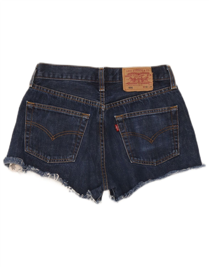 Pantaloni caldi in denim Levi's 501 da donna W30 blu medio