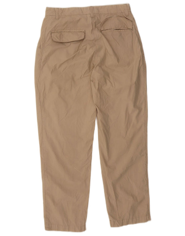 Pantaloni corti affusolati da donna Pinko UK 8 Small W26 L26 Cotone beige