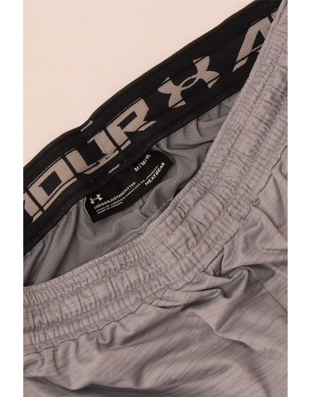 Pantaloncini sportivi Under Armour da uomo Heat Gear grigio medio chiazzato