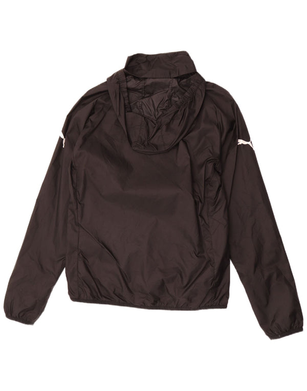 Giacca antipioggia con cappuccio da uomo PUMA UK 38 Medium Nero Poliestere