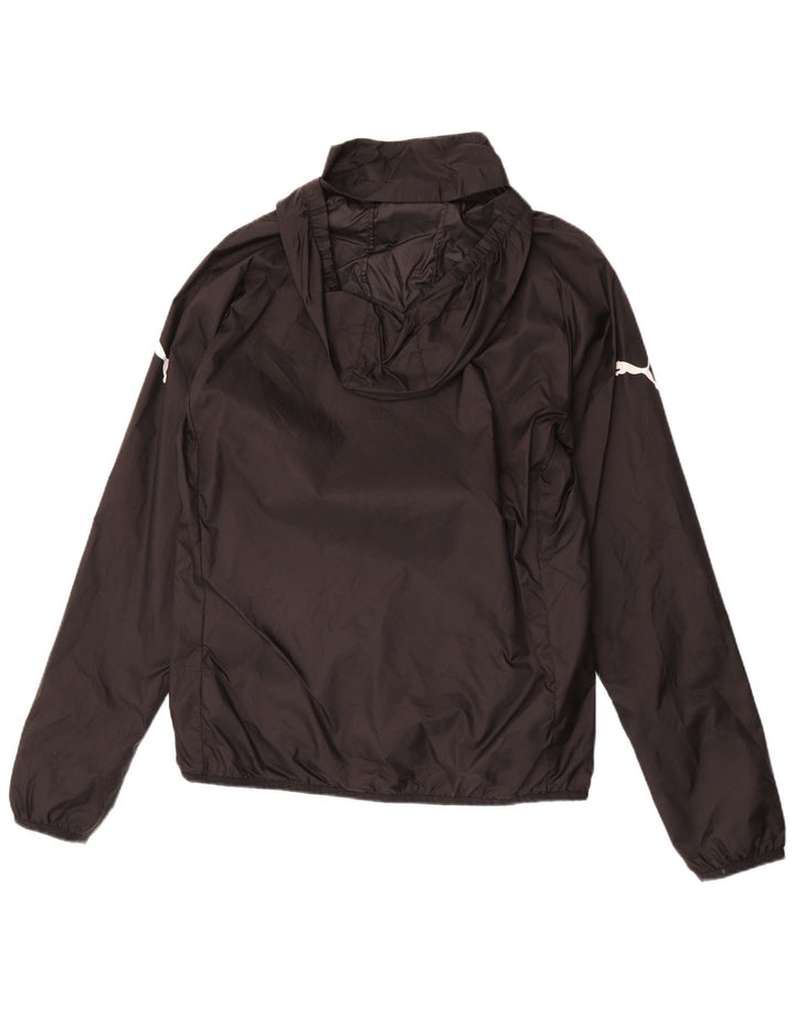 Giacca antipioggia con cappuccio da uomo PUMA UK 38 Medium Nero Poliestere